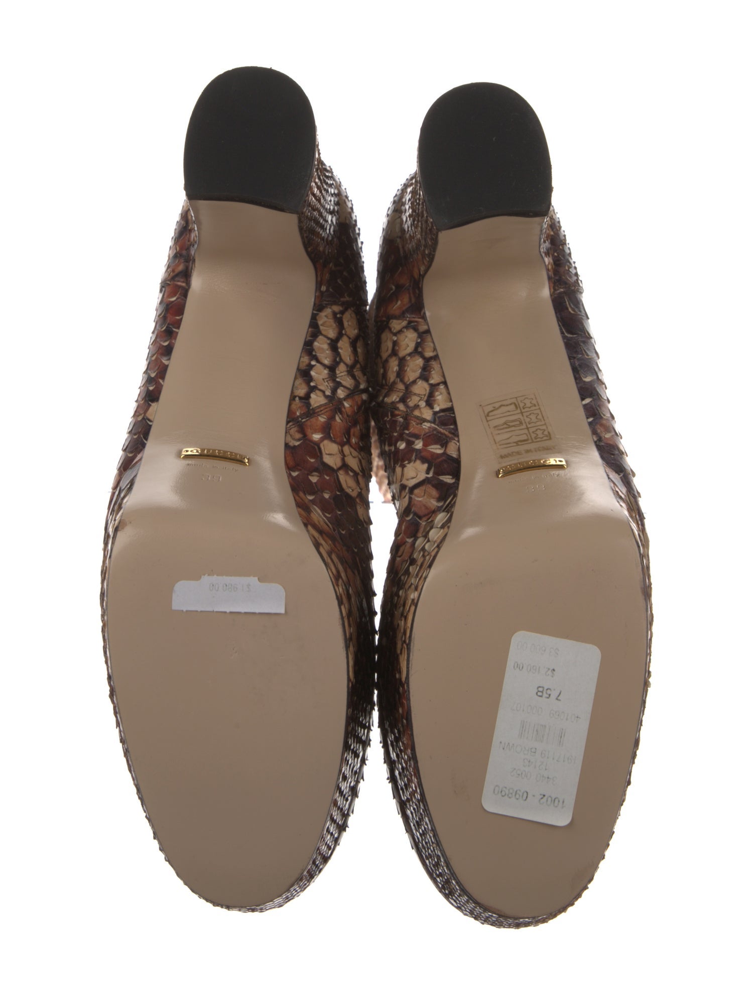 Gucci Python Animal Print Boots